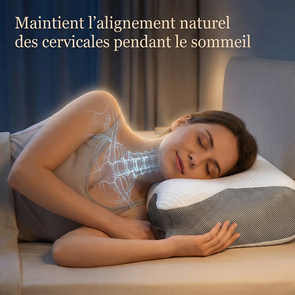 Oreiller Cervical Ergonomique 2-en-1 – Luna Rest