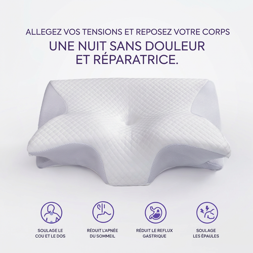 Oreiller Cervical Ergonomique 2-en-1 – Luna Rest